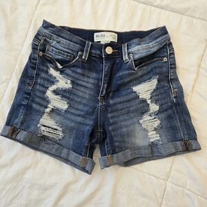 Distressed Jean Shorts